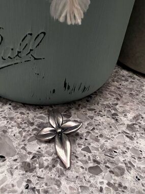 James Avery Sterling Silver Floral Pendant